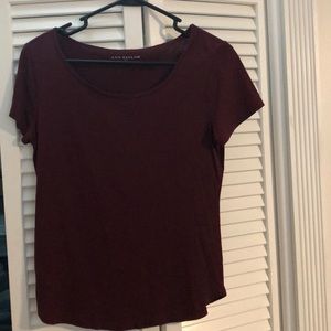 Maroon v-neck